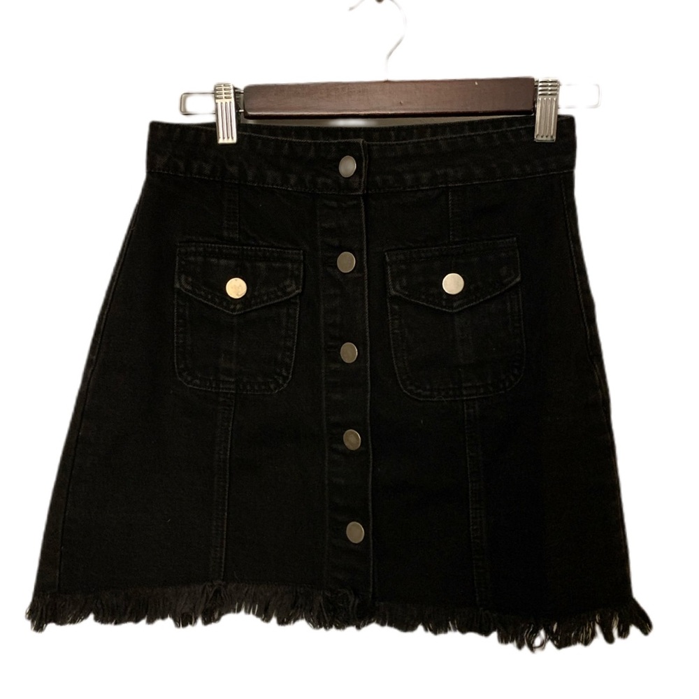 Forever 21 Denim Skirt Black small